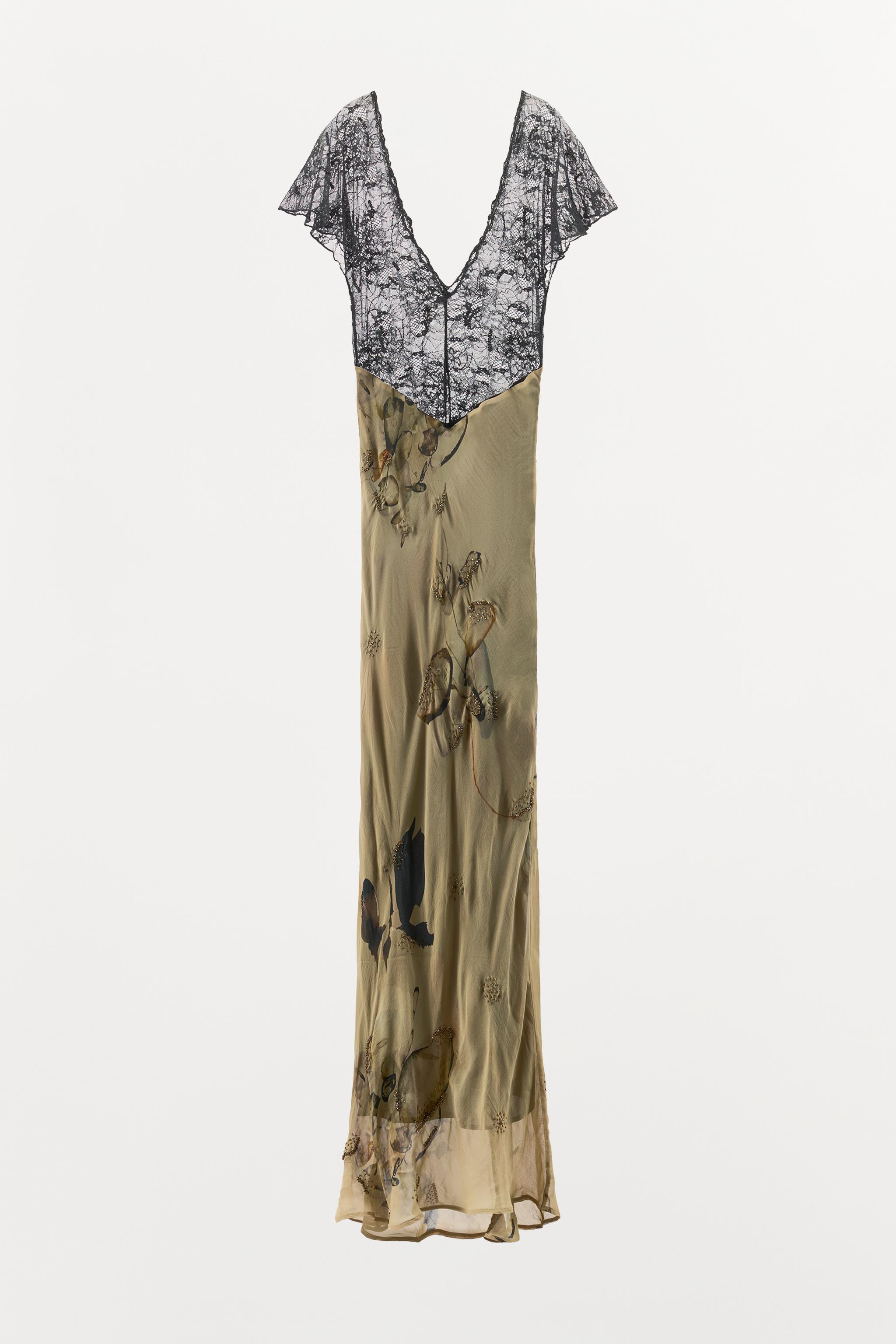 ROBE IMPRIMÉE DENTELLE FANTAISIE